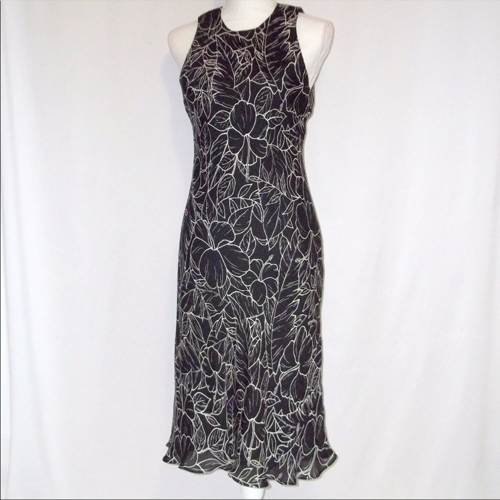 Lauren by Ralph Lauren Floral Silk Dress